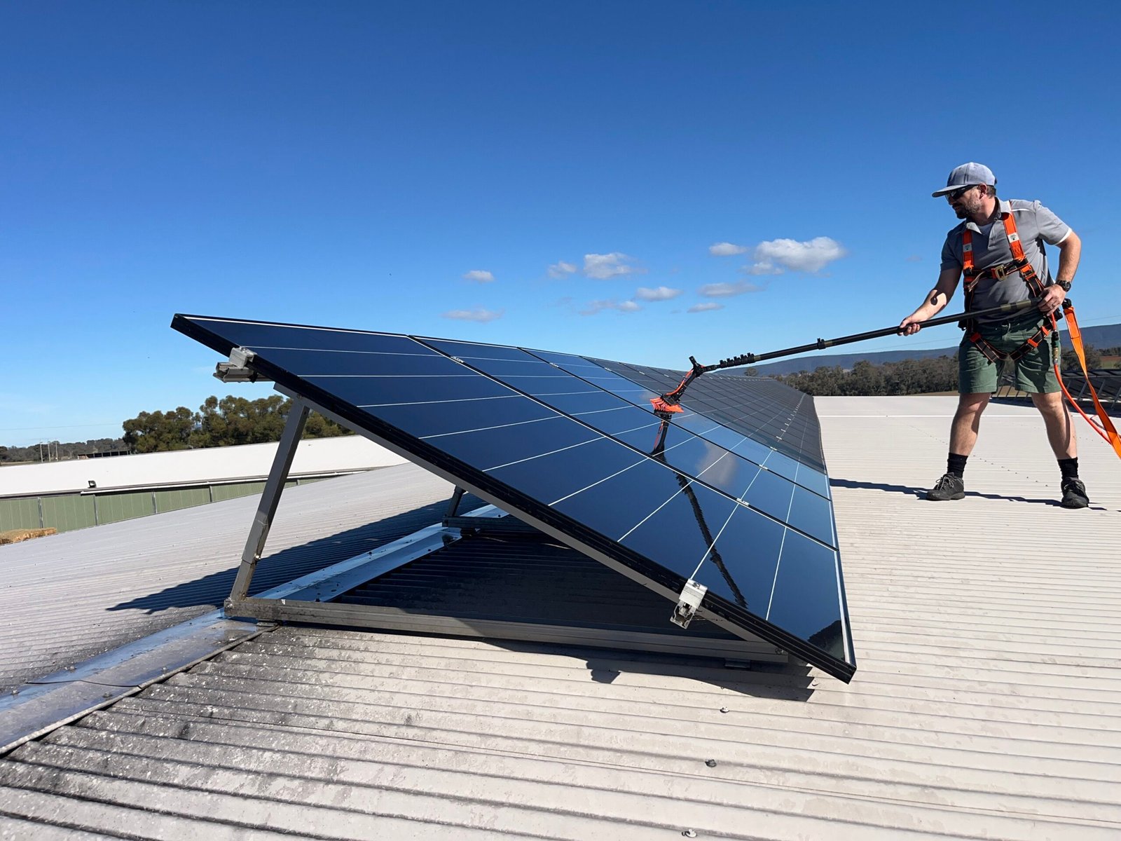 Baden Cleaning Solar Panels
